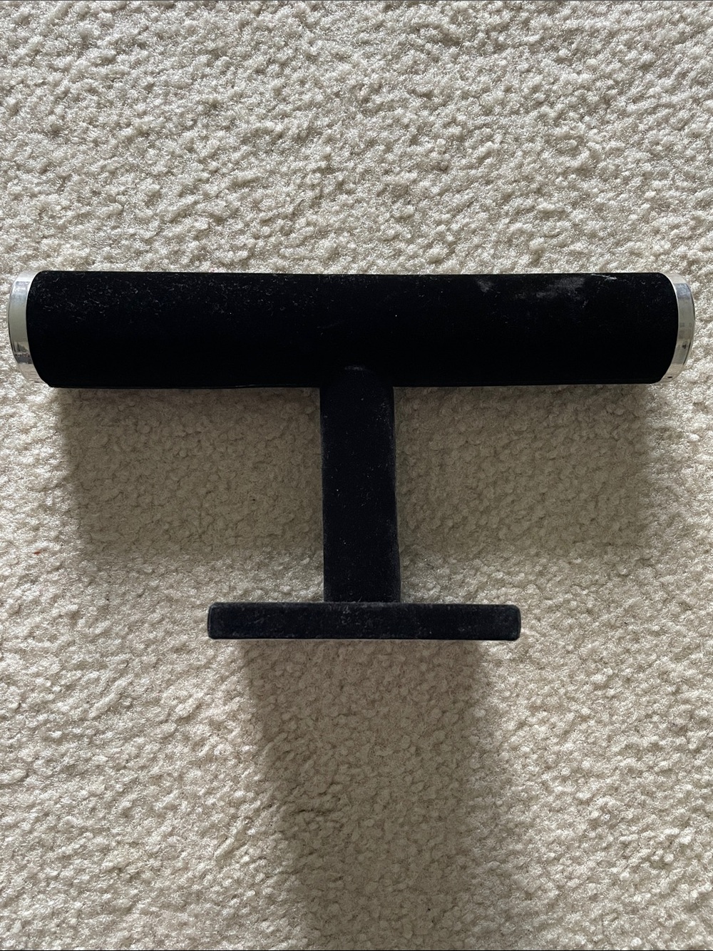 Black Velvet T-Bar Jewelry Display Stand - Picture 2 of 5